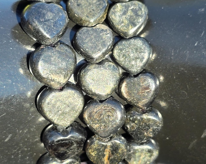 Hypersthene Heart Shaped Crystal Bracelets