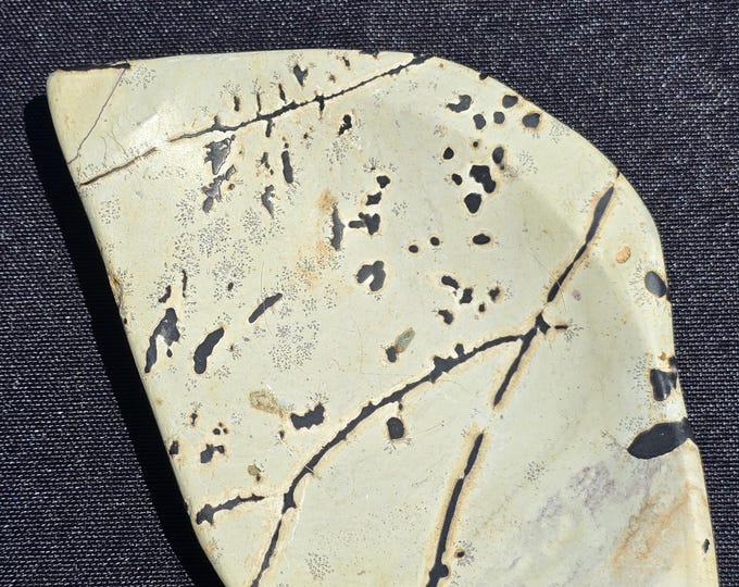 Picture Jasper Decorative Crystal Leaf Plates