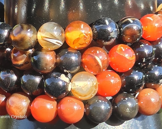 Resilience ~ Mixed Agate Crystal Beaded Bracelets
