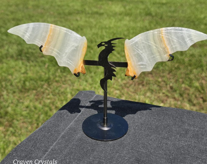 Afghan Green Calcite Crystal Dragon Wings