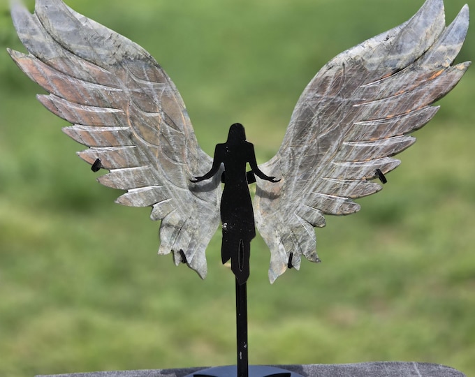 Labradorite Crystal Angel/Fairy Wings