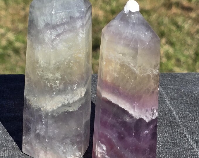 Pastel Macaron Fluorite Crystal Towers