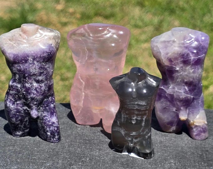 Crystal Male Figure Body Carvings
