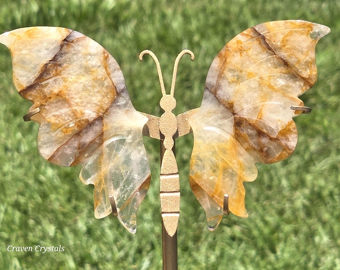 Golden Healer Crystal Butterfly Wings