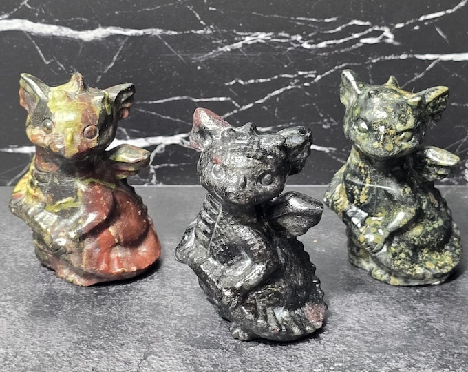 Crystal Baby Dragon Carvings