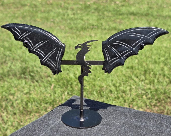 Obsidian Crystal Dragon Wings