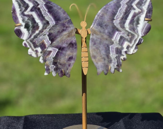 Dream Amethyst Crystal Butterfly Wings