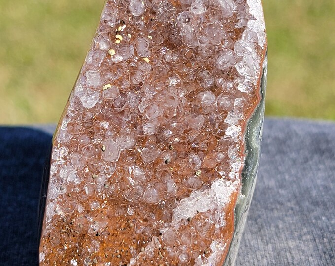 Red Amethyst Crystal Specimen