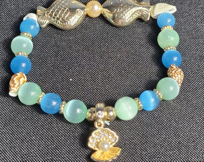 Cat Eye Selenite Custom Crystal Bracelet ~ Neptune's Gifts