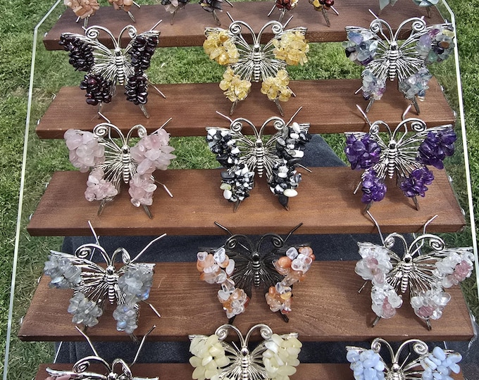 Genuine Crystal Chip Butterflies