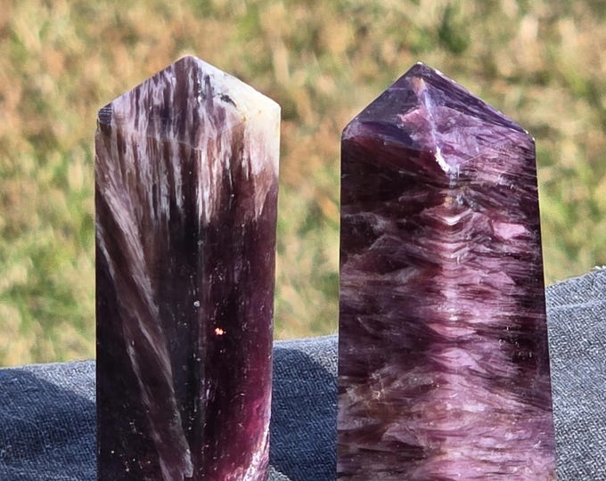 Purple Mica Crystal Towers