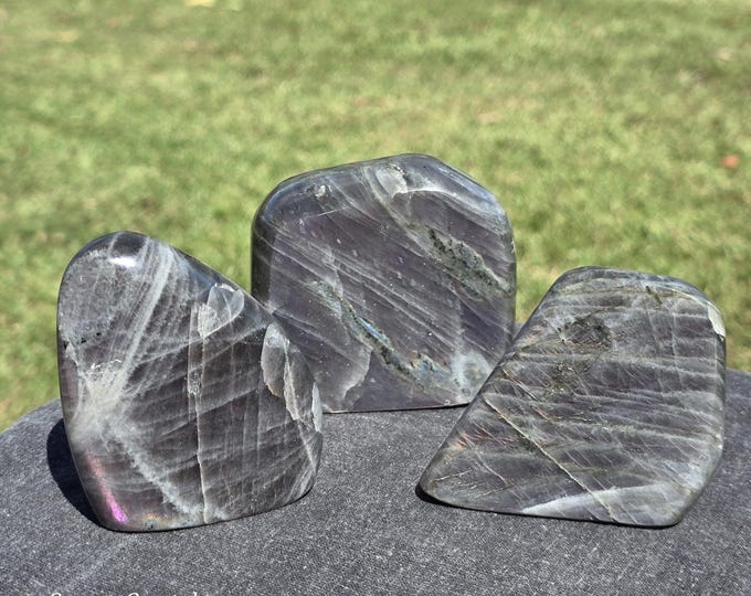 Purple Flash Labradorite Crystal Freeform
