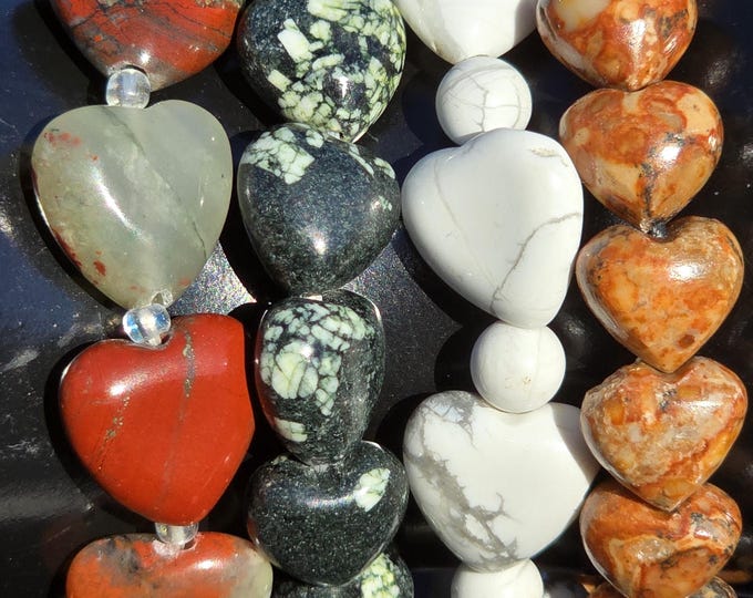Heart Shaped Beaded Crystal Bracelets