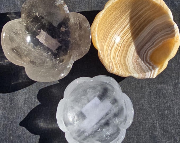 Various Crystal Flower Bowl