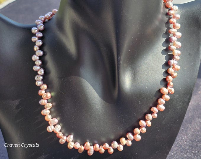 Purple Freshwater Pearl Necklace