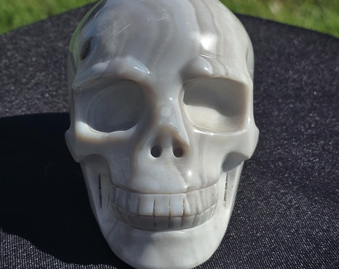 Large Pink Amethyst Crystal Skull Carving
