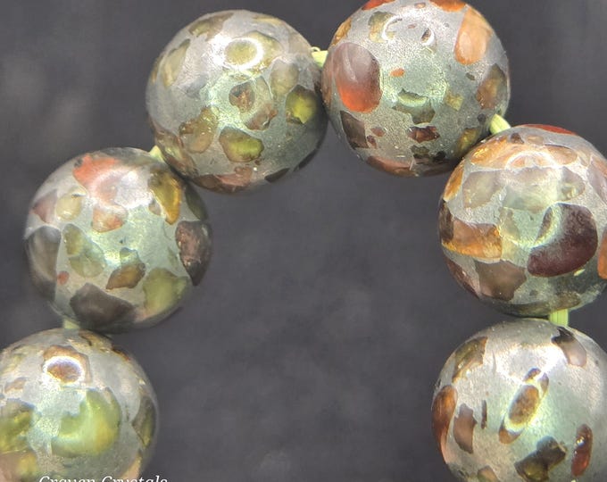 Pallasite Peridot & Garnet Crystal Bracelet