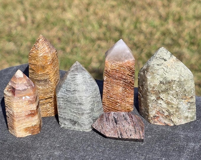 Thousand Layer Garden Quartz Crystal Towers