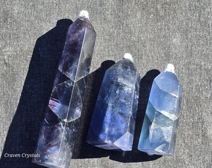 Blue Fluorite Crystal Towers