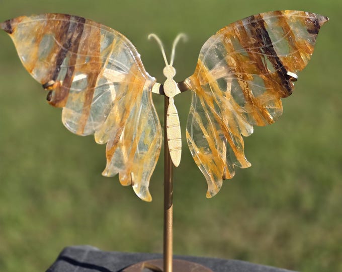 Golden Healer Crystal Butterfly Wings