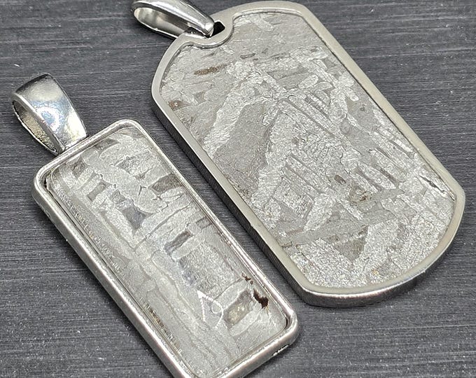 Heavenly Muonionalusta Iron Meteorite Crystal Pendant ~ Heavenly Iron