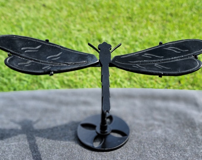 Black Obsidian Crystal Dragonfly Wings