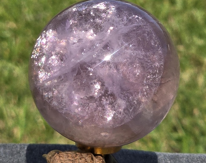 Fluorite with Mica Crystal Sphere