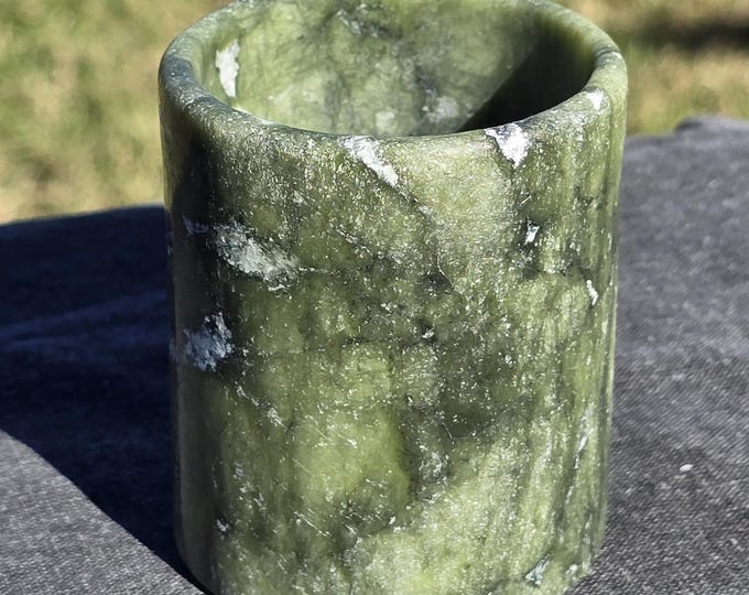 Green Jade Crystal Cup