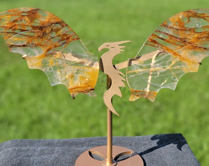 Golden Healer Crystal Dragon Wings