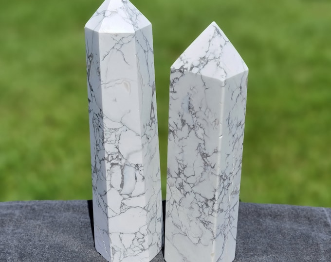 Howlite Crystal Towers