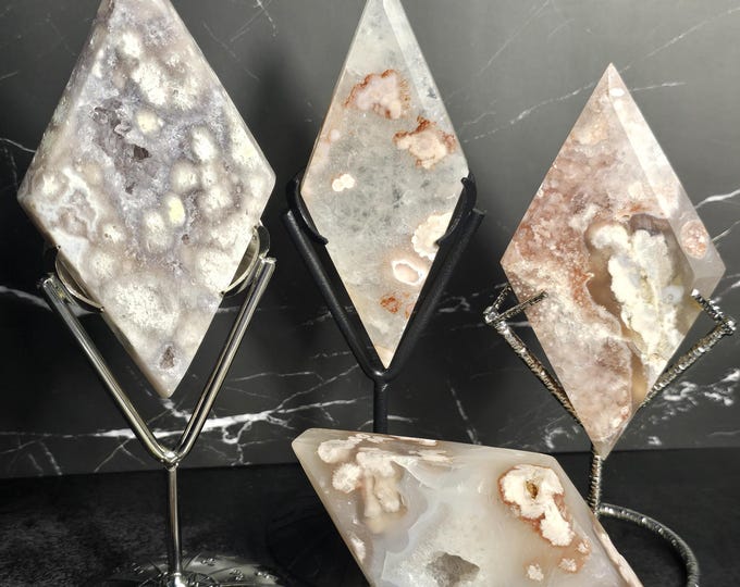 Pink Amethyst Crystal Rhombus Diamonds