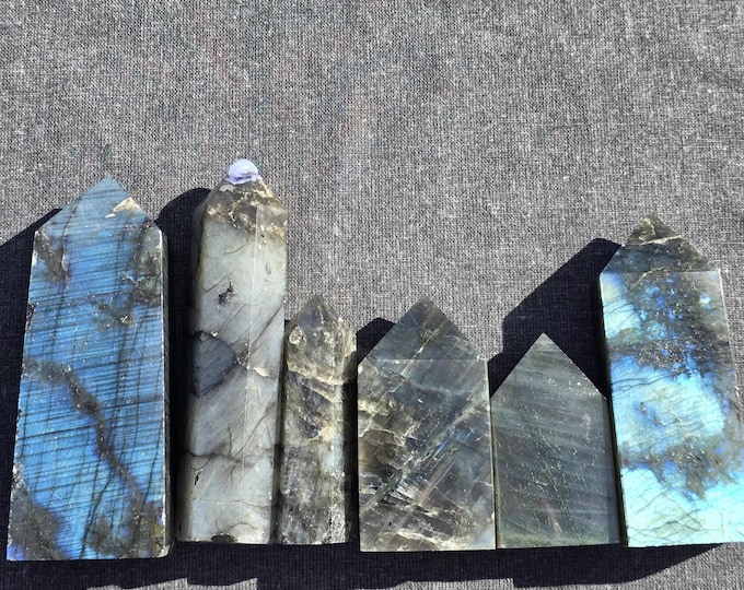 Black Labradorite Crystal Towers