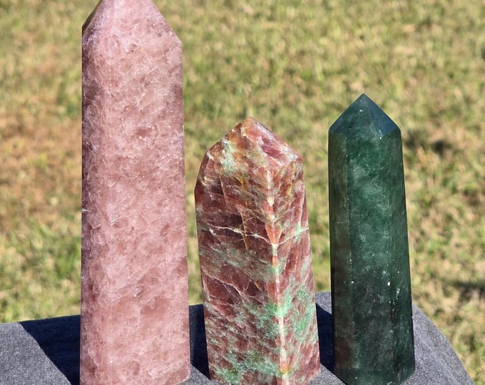 Strawberry Quartz Crystal Towers