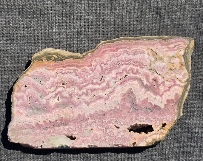 Rhodochrosite Crystal Slab