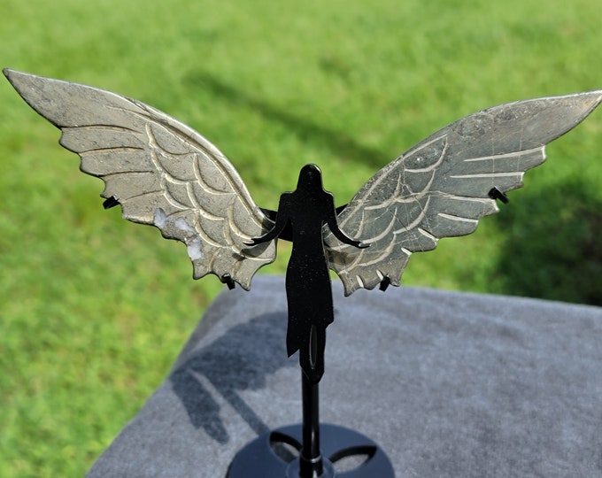 Golden Pyrite Crystal Angel/Fairy Wings