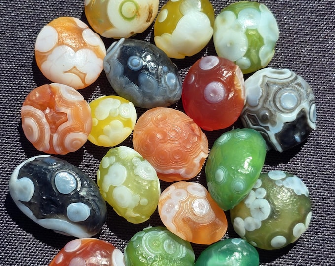 Small Colorful Gobi Agate Crystal Freeform Specimens