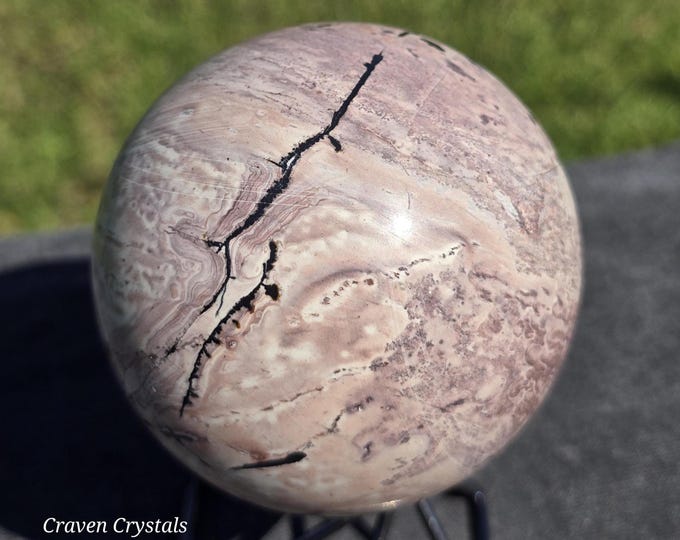 Pink Picture Jasper Crystal Sphere