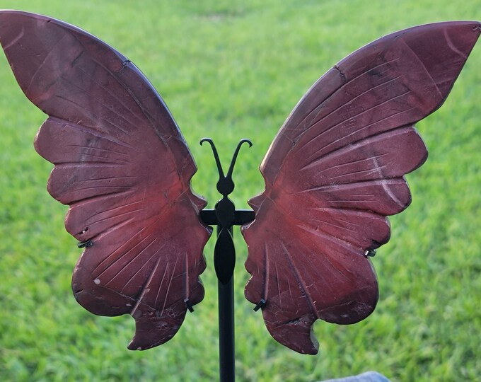 Red Mookaite Crystal Butterfly Wings