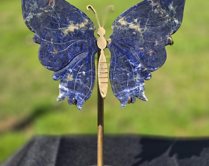 Sodalite Crystal Butterfly Wings