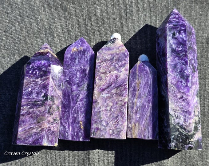 Charoite Crystal Towers