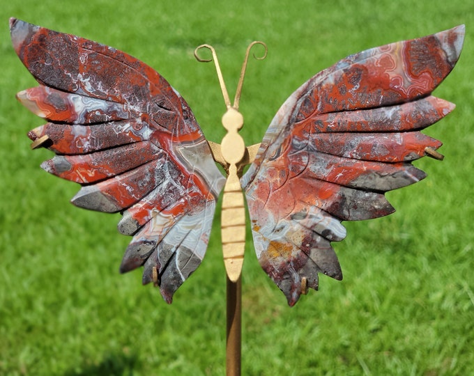 Mexico Crazy Lace Crystal Butterfly Wings