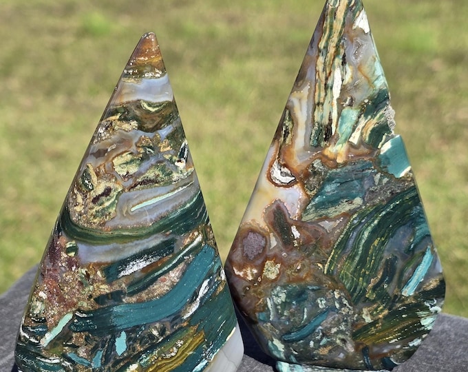 Fancy Ocean Jasper Crystal Drops