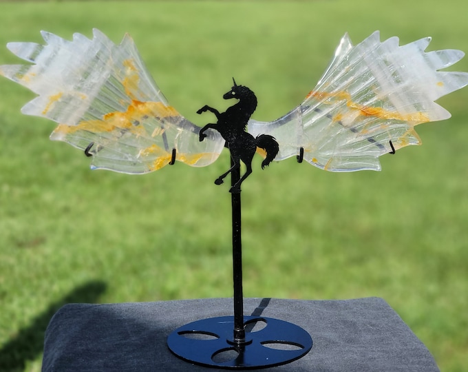 Golden Healer Crystal Unicorn Pegasus Wings