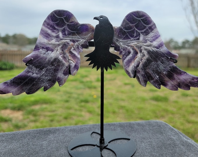 Dream Amethyst Crystal Eagle/Hawk Bird Wings