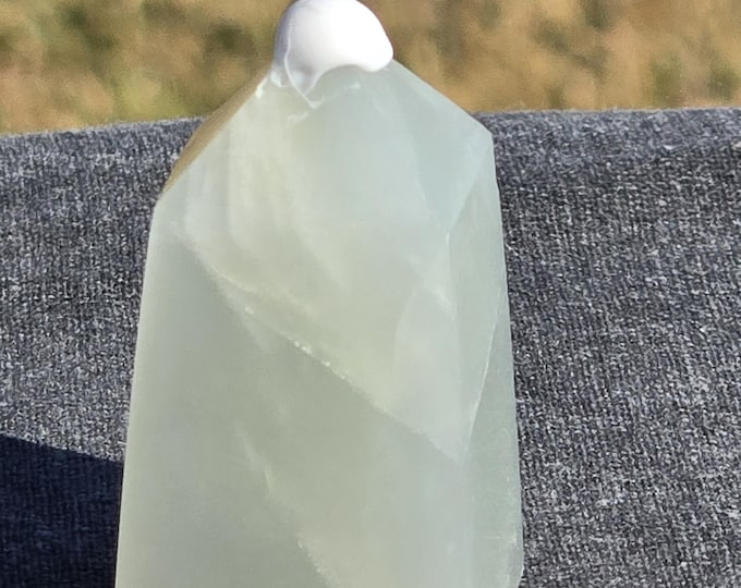 Green Moonstone Crystal Tower