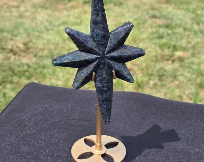 Iolite with Apatite Crystal Northern Star Carving