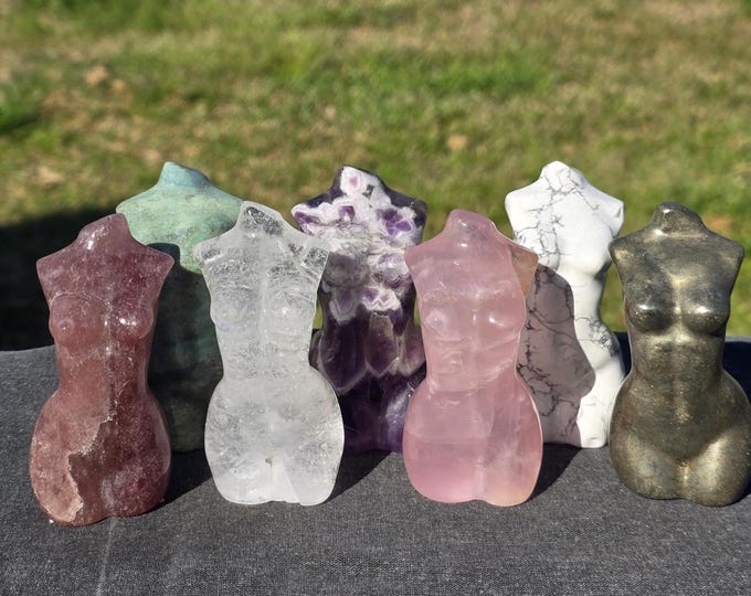 Crystal Goddess Lady Body Carvings