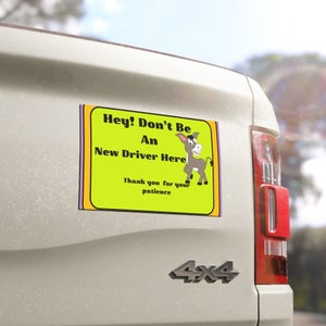 Car Magnets For New Drivers, Bumper Sticker Magnet Gifts For New Driver Cute Car Decor Funny Bumper Magnet