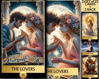 Digital Greek Mythology 22 Major Arcana Tarot Cards, Printable tarot deck Digital Cards deck Unique tarot deck beginner, printable oracle