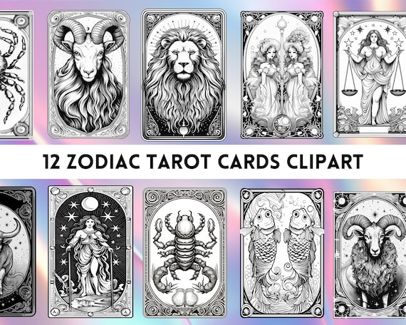 Printable Zodiac Tarot Cards Clipart, 12 Zodiac Cards Png, Zodiac Design Clipart Zodiac for POD, 12 Horosope Zodiac Digital File, Tarot Card - Etsy Israel Printable Zodiac Tarot Cards Clipart, 12 Zodiac Cards Png, Zodiac Design Clipart Zodiac for POD, 12 Horosope Zodiac Digital File, Tarot Card - Etsy Israel